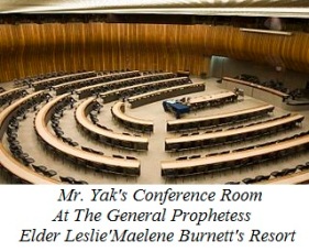 The Mr Yak's Conference Room At The General Prophetess Elder Leslie'Maelene Burnett's All Exclusive Resort